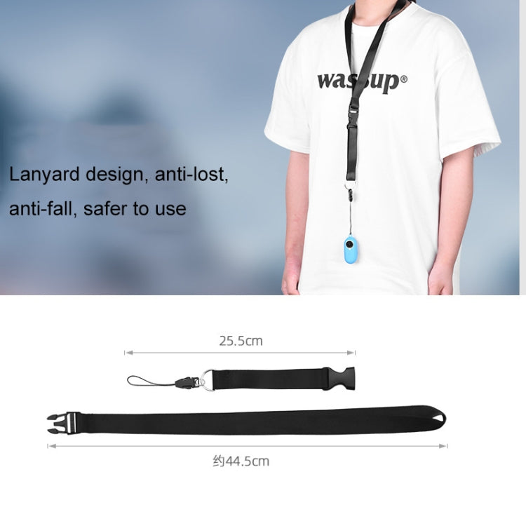 2 PCS Thumb Camera Silicone Case + Lanyard For Insta360 GO2(White)