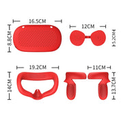 VR Glasses Lens Shell Handle Protective Case For Oculus Quest 2(White)
