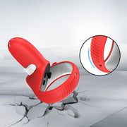 VR Glasses Lens Shell Handle Protective Case For Oculus Quest 2(Red)