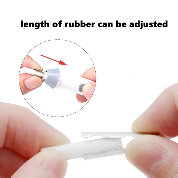 Tenwin 8302 Adjustable Electric Eraser With Rubber Refills For Sketch Drawing Erasing(White)