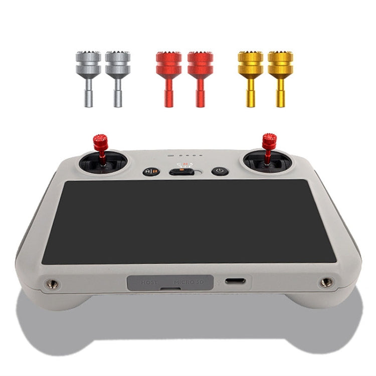 1 Pair Sunnylife MM3-YG393 For DJI Mini3 Pro DJI RC With Screen Remote Control Thumb Rocker(Titanium)