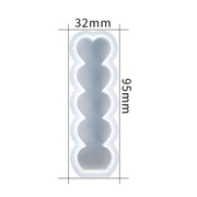 D2111-1 DIY Drop Mold Heart Candle Silicone Mold