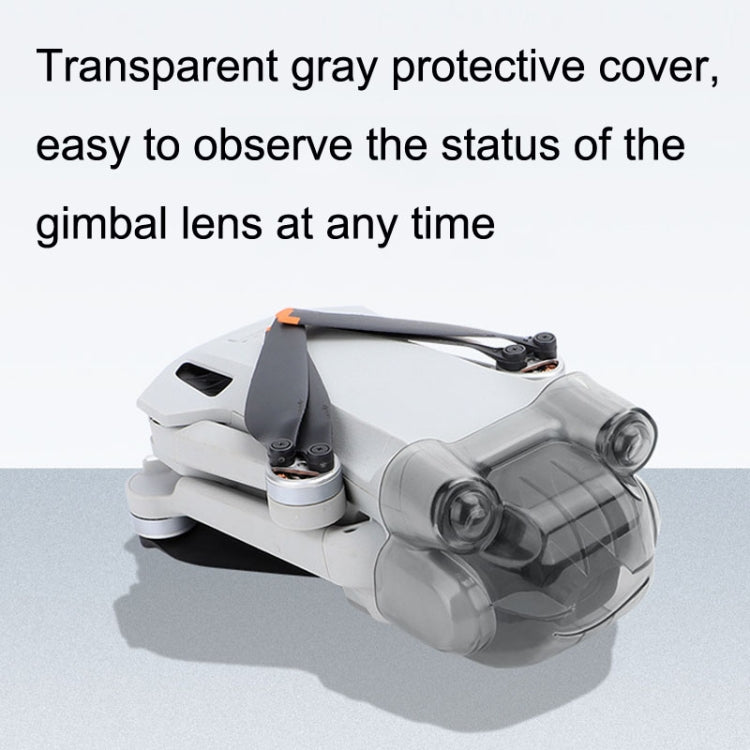 Sunnylife MM3-G445 For DJI Mini 3 Pro Frog Lens Cover Gimbal Protection Vision Sensor Cover(Transparent Gray)