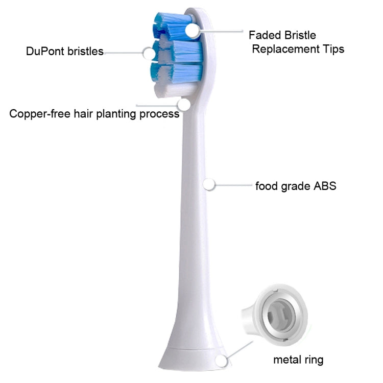 2 PCS Electric Toothbrush Head for Ulike UB602 UB603 UB601,Style: Basic Cleaning Pink