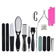 DT17-1 17 In 1 Pedicure Kit Foot File And Grinder Exfoliating Manicure And Pedicure Tools(Black) - Grinding Tools & Accessories by null | Online Shopping South Africa | PMC TechLife | Buy Now Pay Later Mobicred