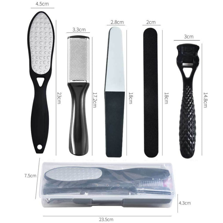 DT17-1 17 In 1 Pedicure Kit Foot File And Grinder Exfoliating Manicure And Pedicure Tools(White)