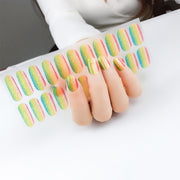 22 Fingers Shiny Onion Powder Starry Water-resistant Nail Sticker(ZX-3024)