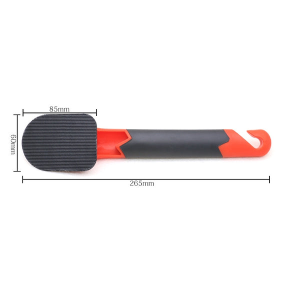 Handle + Sponge Long Handle Car Tire Varnishing Brush Tire Waxing Brush Sponge