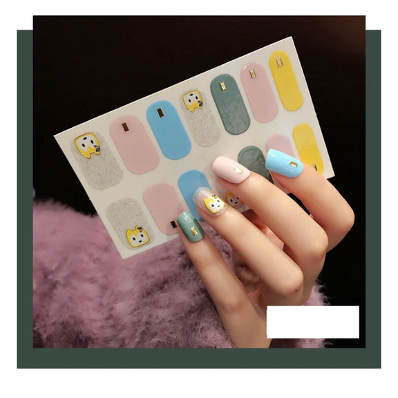 10 PCS 3D Hot Stamping Water-resistant Nail Art Sticker(Z/A117)