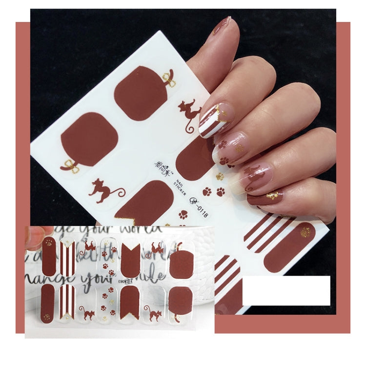 10 PCS 3D Hot Stamping Water-resistant Nail Art Sticker(Z/A083)