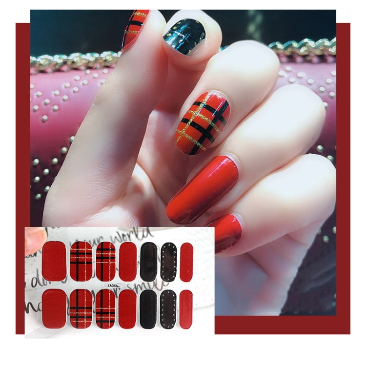 10 PCS 3D Hot Stamping Water-resistant Nail Art Sticker(Z/A086)