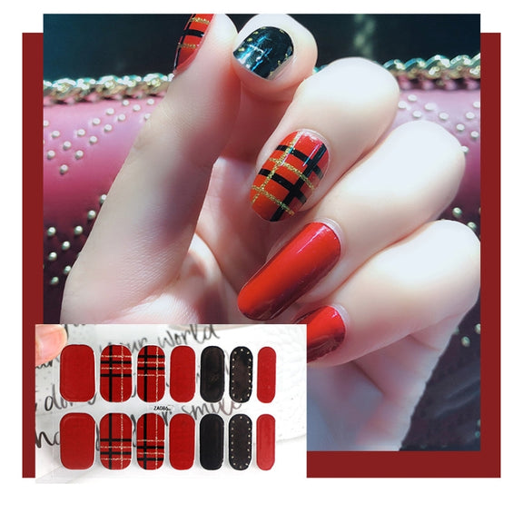 10 PCS 3D Hot Stamping Water-resistant Nail Art Sticker(Z/A086)