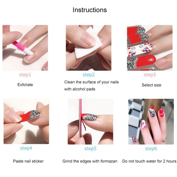 10 PCS 3D Hot Stamping Water-resistant Nail Art Sticker(Z/A117)