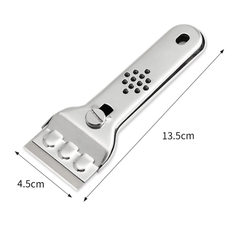 2 Sets Multifunctional Cleaning Spatula Kitchen Tile Decontamination Scraper With 5 Blade Films