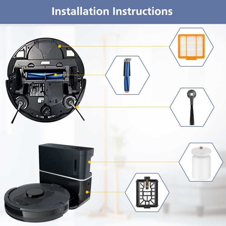 For Shark AI AV2501AE / AV2502AE Robot Vacuum Accessories 2pcs Side Brush