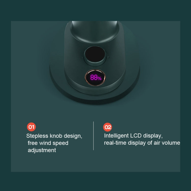 Smart Remote Control Usb Charging Shaking Head Desktop Fan Stroller Clip Fan(Black)