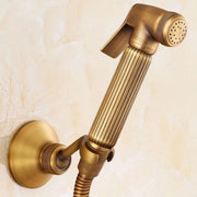 Multifunctional Wome Washers Pressure With Water Stop Woman Wash Nozzle, Style: Antique + Hose + Bracket