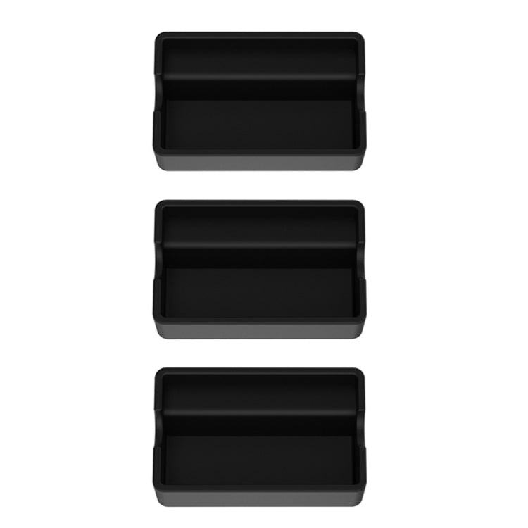 3PCS Sunnylife MM3-DC405 For DJI Mini 3 Pro Short Circuit Resistant Battery Silicone Dust Cover(Black)