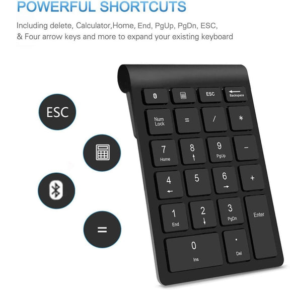 BT304 22 Keys Laptop Mini Wireless Keyboard, Spec: 2.4G (Gray)