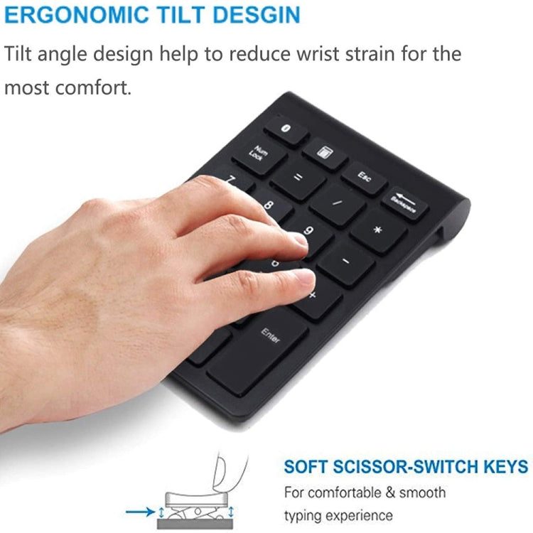 BT304 22 Keys Laptop Mini Wireless Keyboard, Spec: 2.4G (Gold)