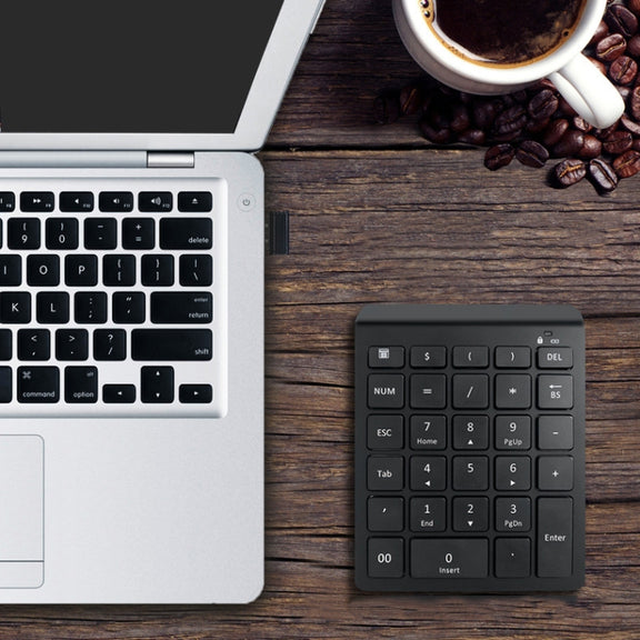 BT302 28 Keys Laptop Mini Wireless Keyboard, Spec: 2.4G (Gray)