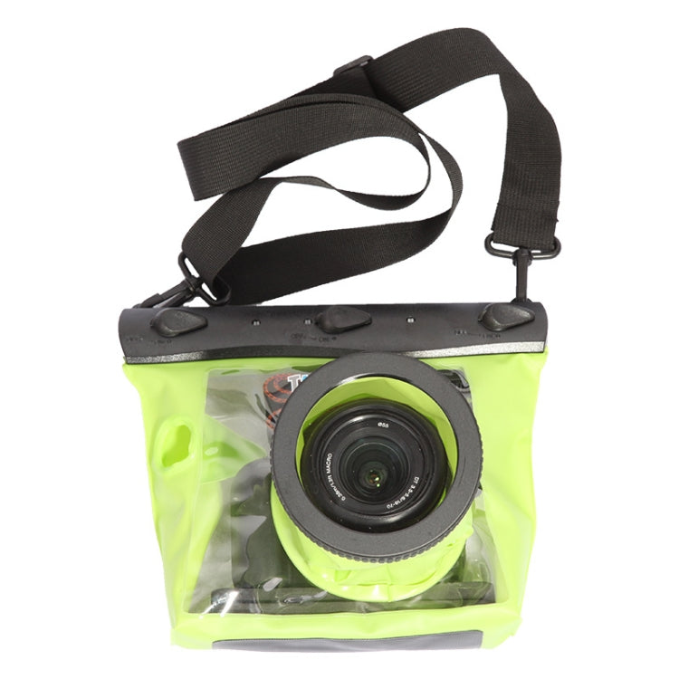 Tteoobl  20m Underwater Diving Camera Housing Case Pouch  Camera Water-resistant Dry Bag, Size: L(Blue)