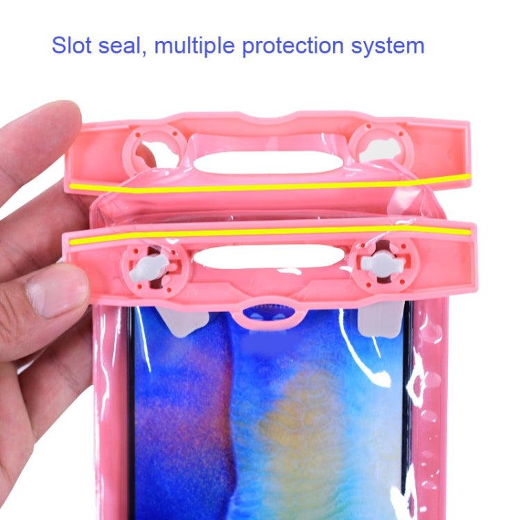 Tteoobl Diving Phone Water-resistant Bag Can Be Hung Neck Or Tied Arm, Size: Large(Gray Blue)