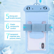 Tteoobl Diving Phone Water-resistant Bag Can Be Hung Neck Or Tied Arm, Size: Large(Pink)
