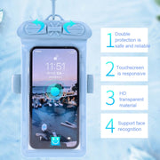 Tteoobl Diving Phone Water-resistant Bag Can Be Hung Neck Or Tied Arm, Size: Small(Black)
