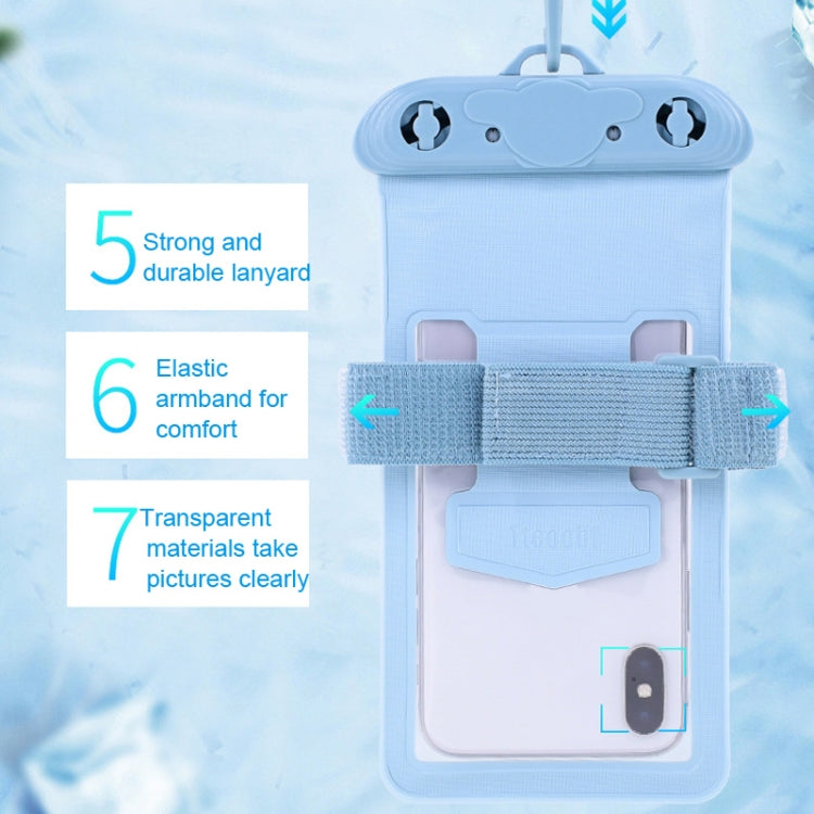 Tteoobl Diving Phone Water-resistant Bag Can Be Hung Neck Or Tied Arm, Size: Small(Black)
