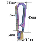 Men Titanium Alloy Keychain Car Key Waist Hanging(Colorful Titanium)