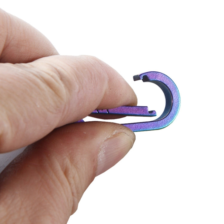 Men Titanium Alloy Keychain Car Key Waist Hanging(Titanium Color)