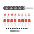 Sunnylife MM3-SN443 For Mini 3 Pro Propeller Blades + Silicone Folding Storage Bag(Red Strip+Gray Bag) - DIY Propeller by Sunnylife | Online Shopping South Africa | PMC TechLife | Buy Now Pay Later Mobicred