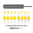 Sunnylife MM3-SN443 For Mini 3 Pro Propeller Blades + Silicone Folding Storage Bag(Yellow Strip+Gray Bag) - DIY Propeller by Sunnylife | Online Shopping South Africa | PMC TechLife | Buy Now Pay Later Mobicred