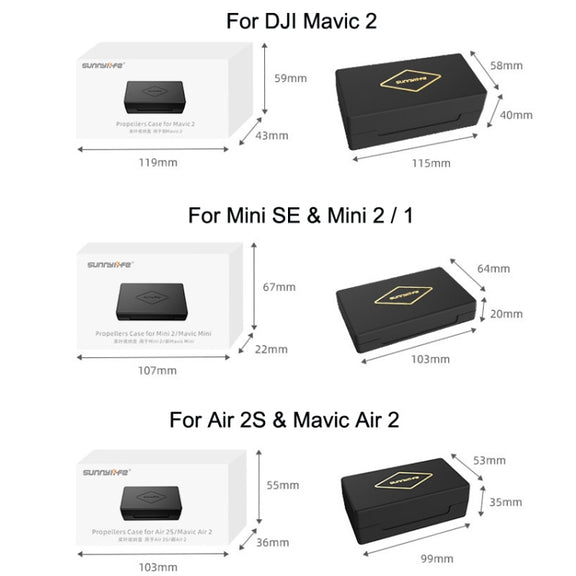 Sunnylife M2-SN9355 Blade Propeller Portable Storage Box For DJI Mini SE / 2 / 2 SE / 1