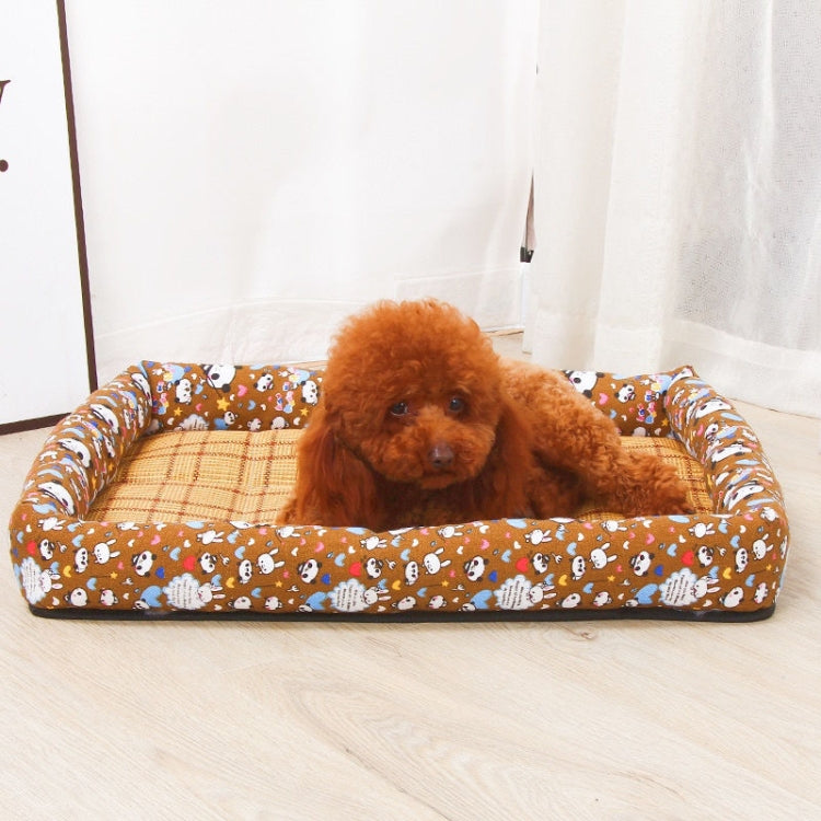 YD-XD03 Summer Pet Breathable Cooler Mat Pet Bed, Size: 77x62cm(Gray Blue)