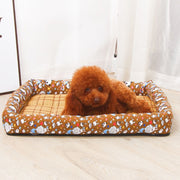 YD-XD03 Summer Pet Breathable Cooler Mat Pet Bed, Size: 77x62cm(Coffee Khaki)