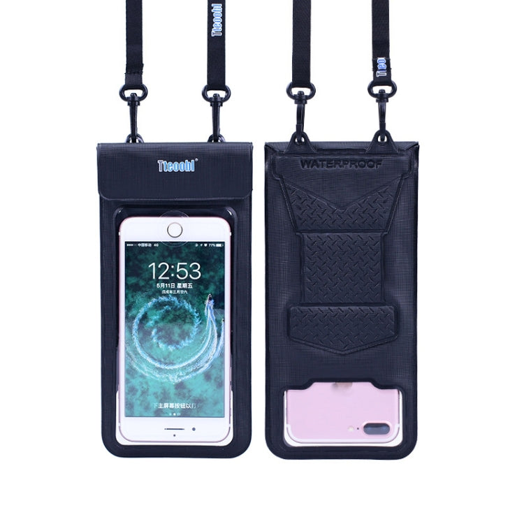Tteoobl  30m Underwater Mobile Phone Water-resistant Bag, Size: Large(Black)