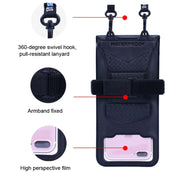 Tteoobl  30m Underwater Mobile Phone Water-resistant Bag, Size: Large(Orange)