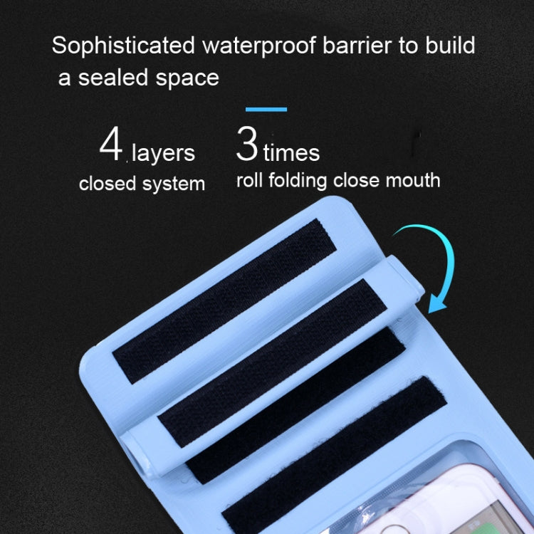 Tteoobl  30m Underwater Mobile Phone Water-resistant Bag, Size: Small(Blue)