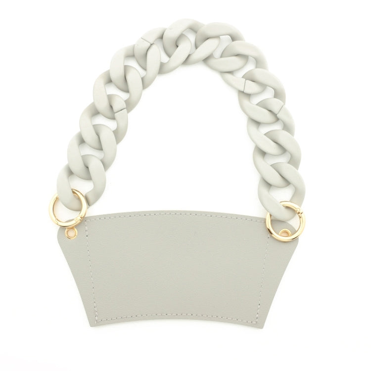 Phone Case Plastic Bracelet DIY Bag Carry Strap Cup Sleeve(Light Gray)