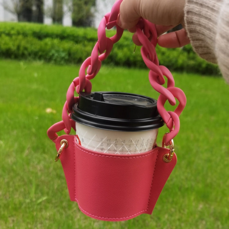 Phone Case Plastic Bracelet DIY Bag Carry Strap Cup Sleeve(Red)