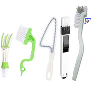 5PCS / Set Groove Cleaning Brush Multi-tool Household Door and Window Brush(White)