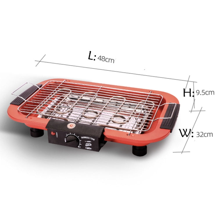 1800W Electric Grill Home BBQ Grill, EU Plug(Black)