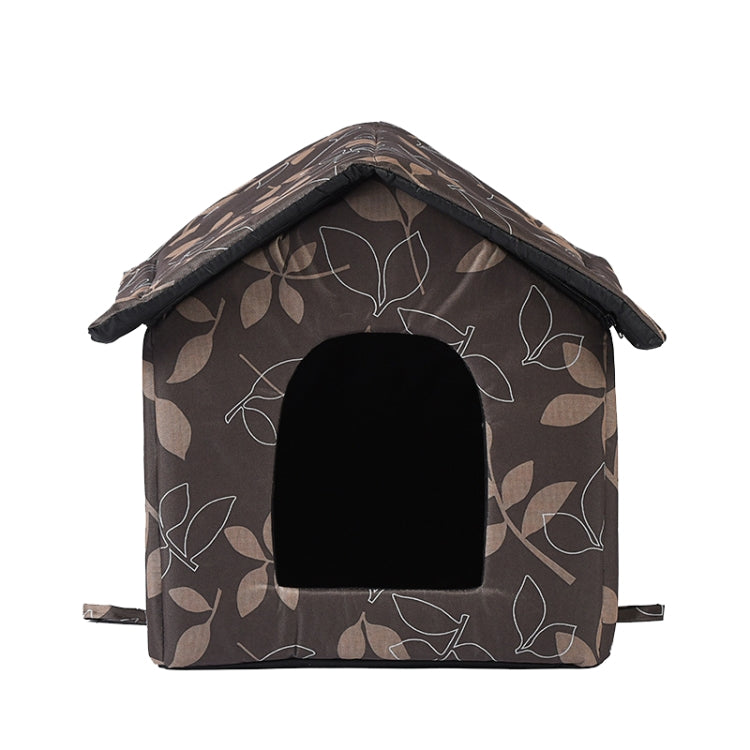 Outdoor Water-resistant Oxford Cloth Pet Nest Pet Tent, Size: S(Leaves)