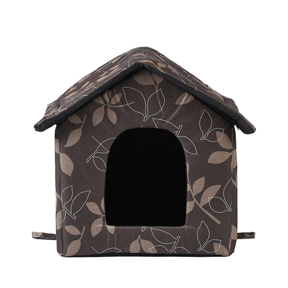 Outdoor Water-resistant Oxford Cloth Pet Nest Pet Tent, Size: S(Leaves)