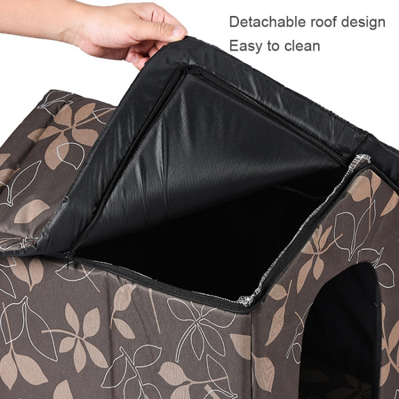 Outdoor Water-resistant Oxford Cloth Pet Nest Pet Tent, Size: S(Leaves)