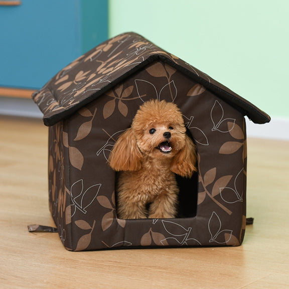 Outdoor Water-resistant Oxford Cloth Pet Nest Pet Tent, Size: S(Leaves)