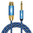 EMK KN603 2Pin 6.5mm Canon Line Balanced Audio Microphone Line,Cable Length: 5m(Blue) - free shipping - PMC TechLife - Order now!
