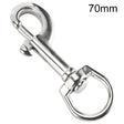 Stainless Steel Swivel Single Hook Pet Leash Hook, Specification: 70mm - Hooks by PMC TechLife | Online Shopping South Africa | PMC TechLife | Buy Now Pay Later Mobicred